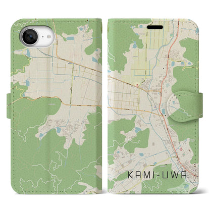 【上宇和（愛媛県）】地図柄iPhoneケース（手帳タイプ）