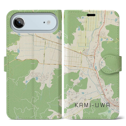 【上宇和（愛媛県）】地図柄iPhoneケース（手帳タイプ）