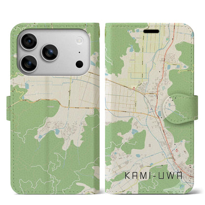 【上宇和（愛媛県）】地図柄iPhoneケース（手帳タイプ）