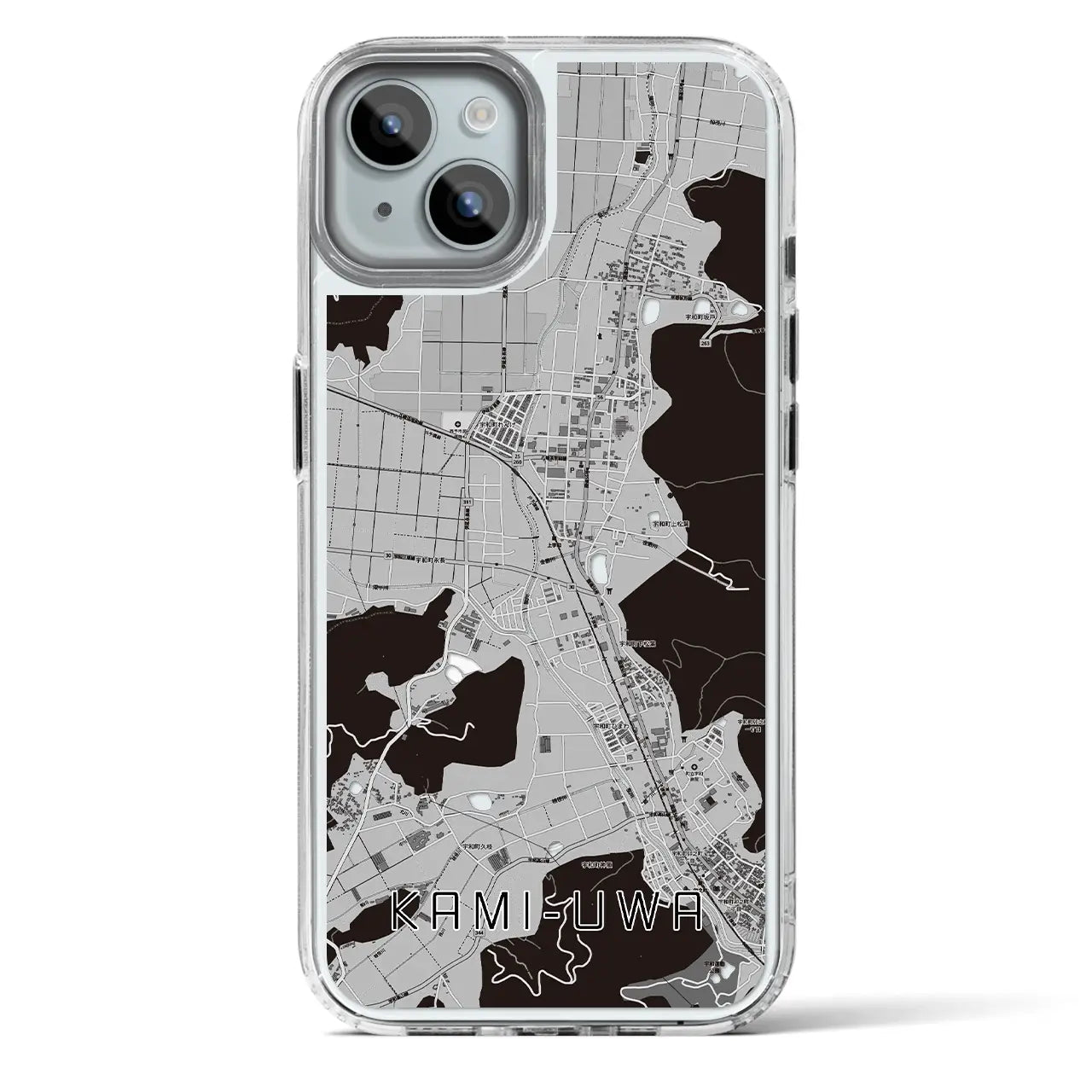 【上宇和（愛媛県）】地図柄iPhoneケース（MagSafeタイプ）