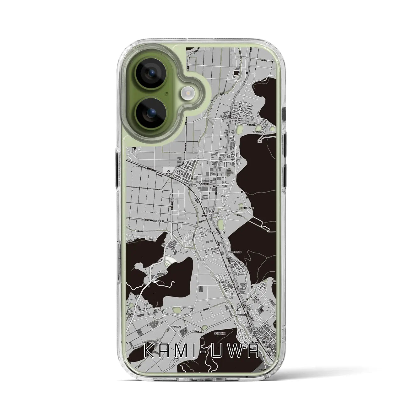 【上宇和（愛媛県）】地図柄iPhoneケース（MagSafeタイプ）