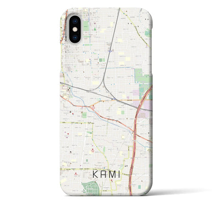 【加美（大阪府）】地図柄iPhoneケース（バックカバータイプ）