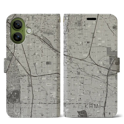 【加美（大阪府）】地図柄iPhoneケース（手帳タイプ）