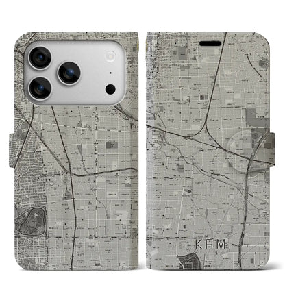 【加美（大阪府）】地図柄iPhoneケース（手帳タイプ）