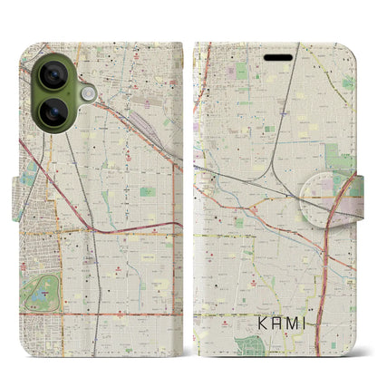 【加美（大阪府）】地図柄iPhoneケース（手帳タイプ）