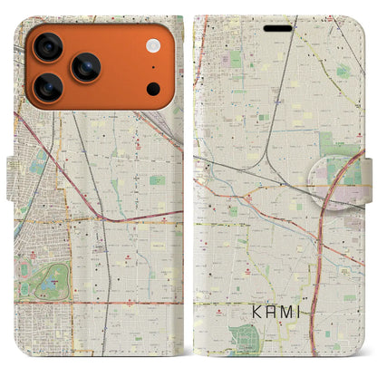 【加美（大阪府）】地図柄iPhoneケース（手帳タイプ）