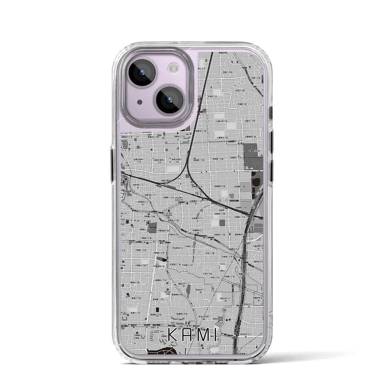 【加美（大阪府）】地図柄iPhoneケース（MagSafeタイプ）