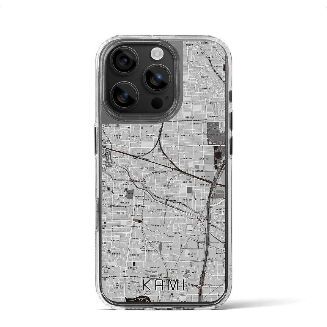 【加美（大阪府）】地図柄iPhoneケース（MagSafeタイプ）