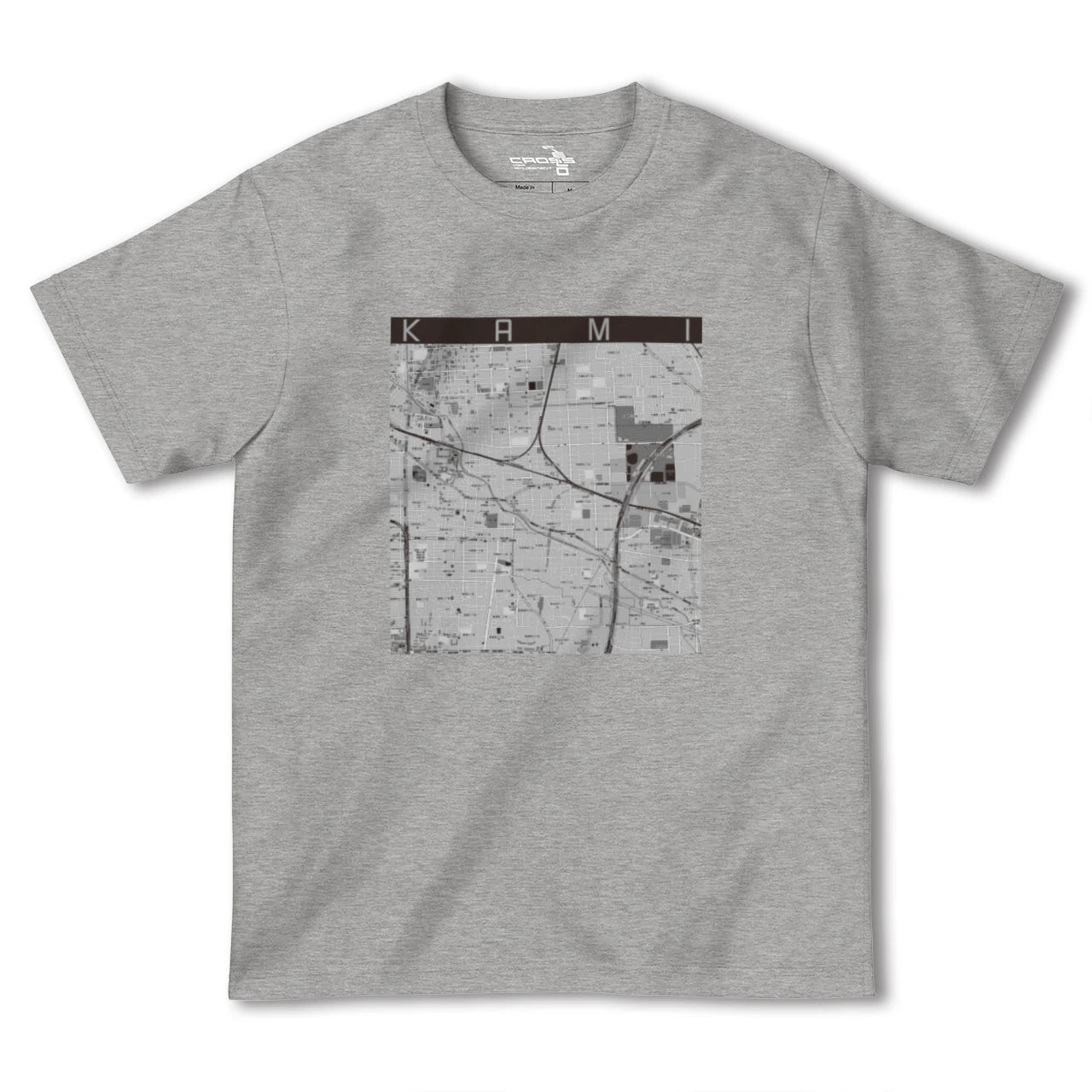 【加美（大阪府）】地図柄ヘビーウェイトTシャツ