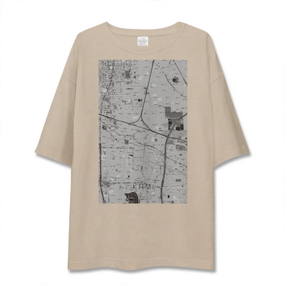 【加美（大阪府）】地図柄ビッグシルエットTシャツ