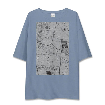 【加美（大阪府）】地図柄ビッグシルエットTシャツ