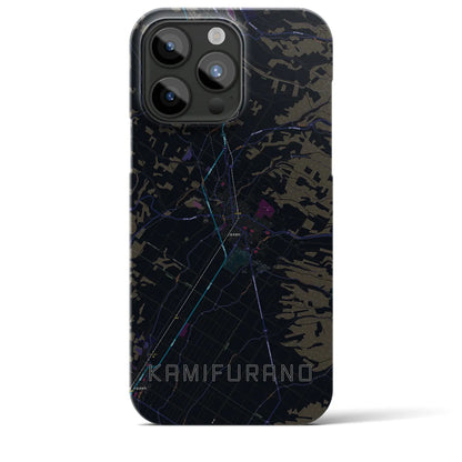 【上富良野（北海道）】地図柄iPhoneケース（バックカバータイプ）