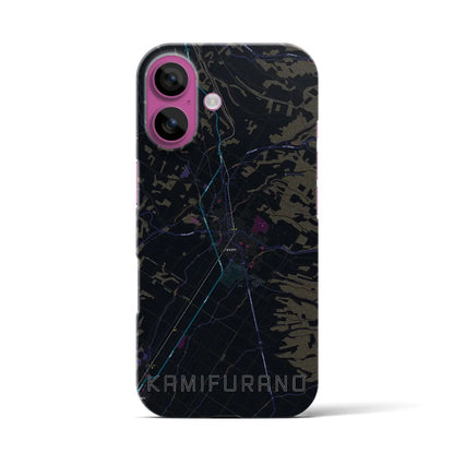 【上富良野（北海道）】地図柄iPhoneケース（バックカバータイプ）