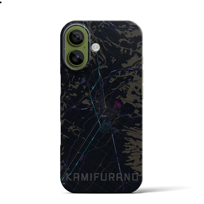 【上富良野（北海道）】地図柄iPhoneケース（バックカバータイプ）