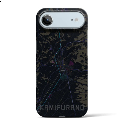 【上富良野（北海道）】地図柄iPhoneケース（バックカバータイプ）