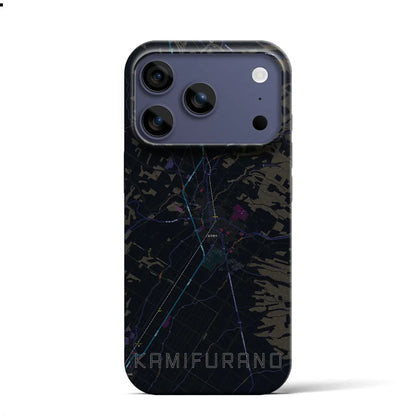 【上富良野（北海道）】地図柄iPhoneケース（バックカバータイプ）