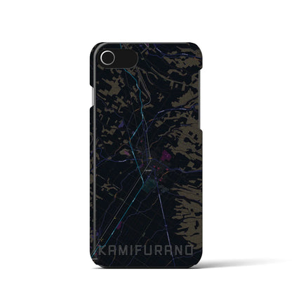 【上富良野（北海道）】地図柄iPhoneケース（バックカバータイプ）