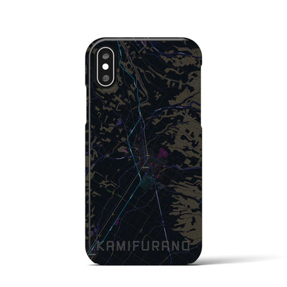 【上富良野（北海道）】地図柄iPhoneケース（バックカバータイプ）