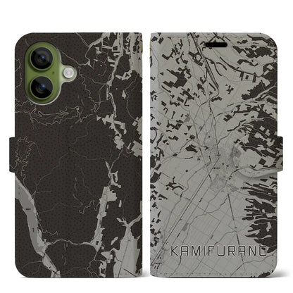 【上富良野（北海道）】地図柄iPhoneケース（手帳タイプ）