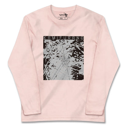 【上富良野（北海道）】地図柄ロングスリーブTシャツ