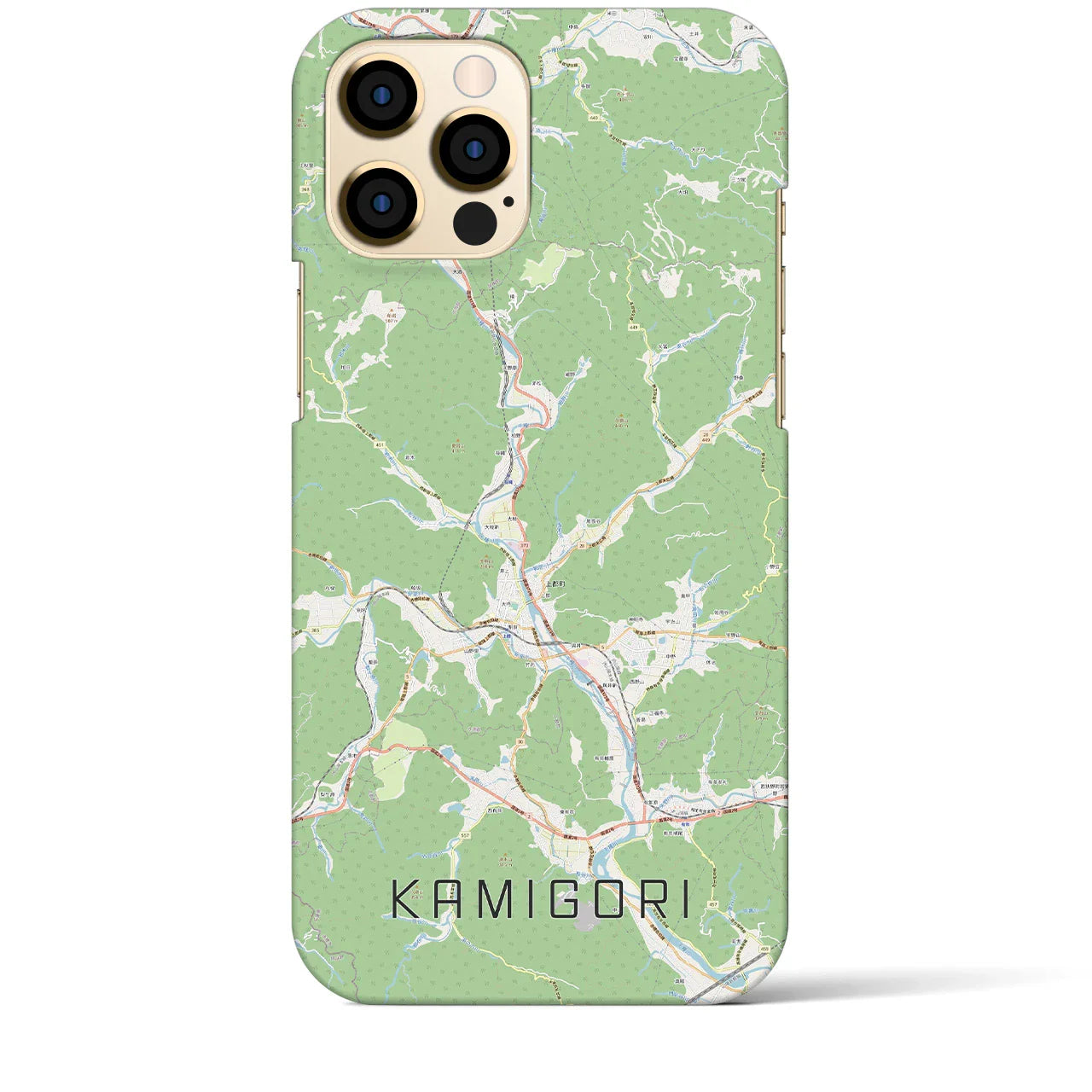 【上郡（兵庫県）】地図柄iPhoneケース（バックカバータイプ）