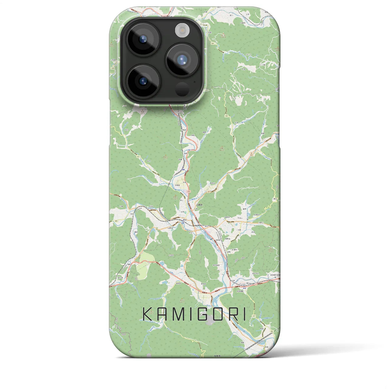 【上郡（兵庫県）】地図柄iPhoneケース（バックカバータイプ）