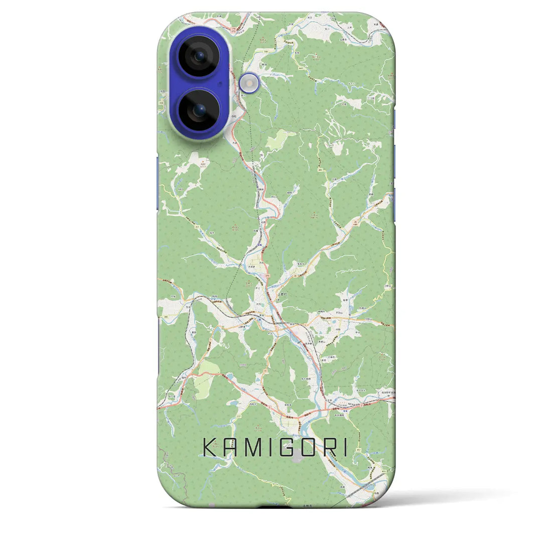 【上郡(兵庫県)】地図柄iPhoneケース(バックカバータイプ)ナチュラル・iPhone 16 Pro Max 用