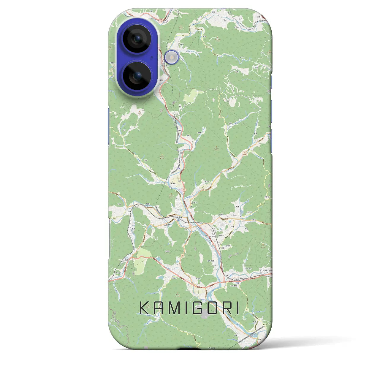 【上郡（兵庫県）】地図柄iPhoneケース（バックカバータイプ）ナチュラル・iPhone 16 Pro Max 用