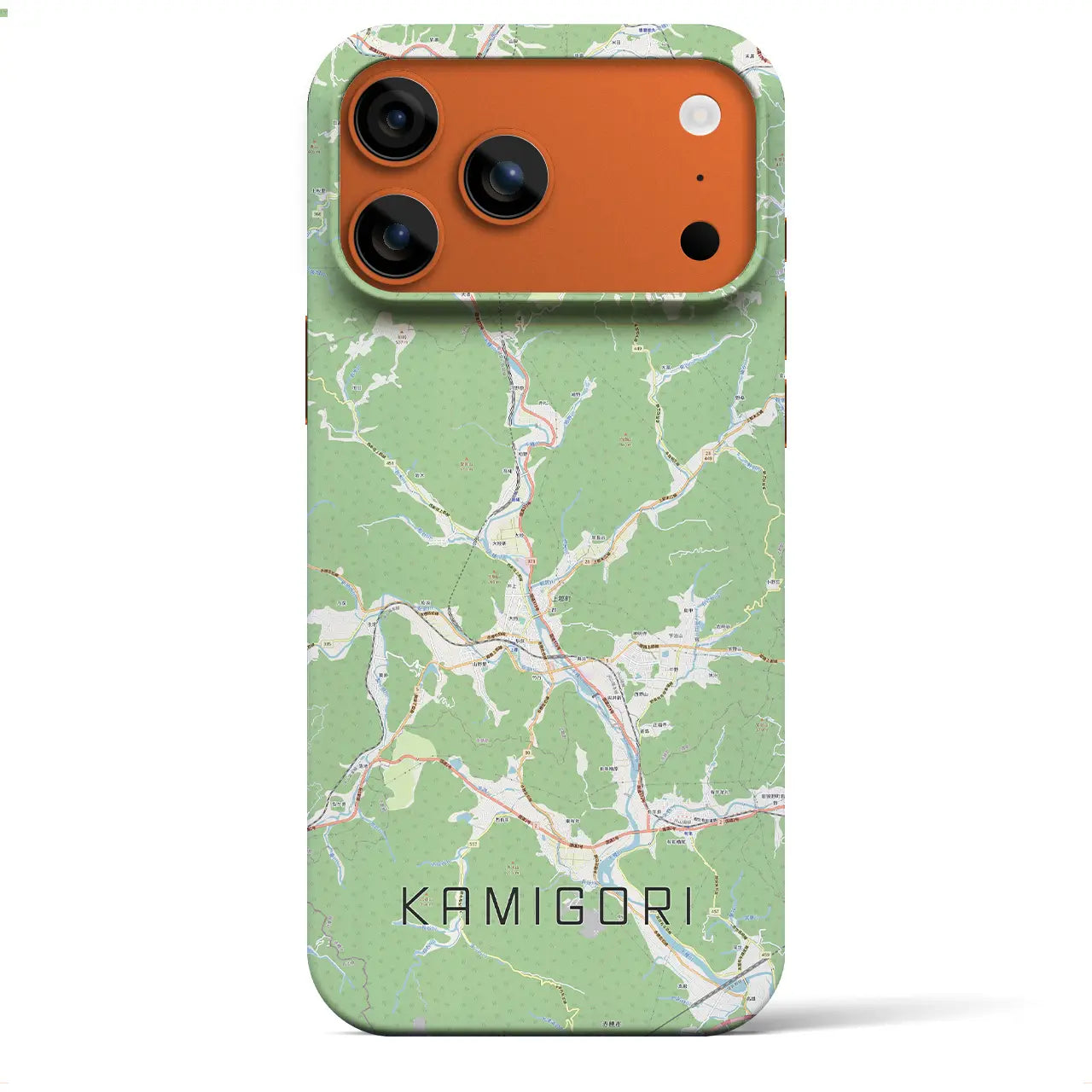 【上郡（兵庫県）】地図柄iPhoneケース（バックカバータイプ）