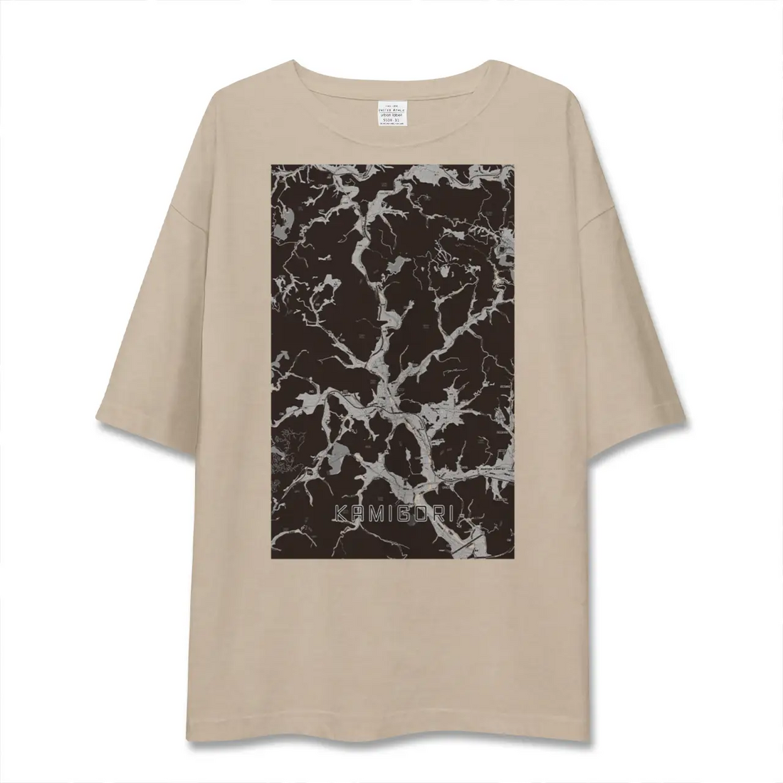 【上郡（兵庫県）】地図柄ビッグシルエットTシャツ