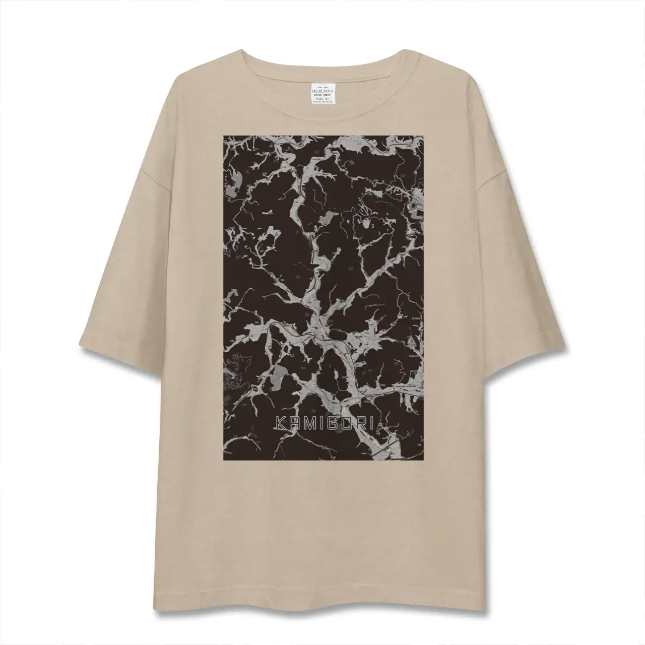 【上郡（兵庫県）】地図柄ビッグシルエットTシャツ