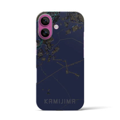 【上島（愛媛県）】地図柄iPhoneケース（バックカバータイプ）