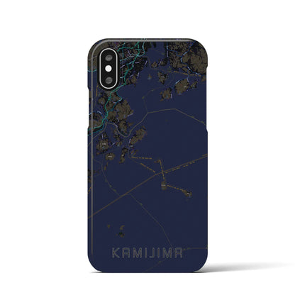 【上島（愛媛県）】地図柄iPhoneケース（バックカバータイプ）