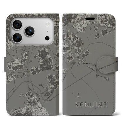 【上島（愛媛県）】地図柄iPhoneケース（手帳タイプ）