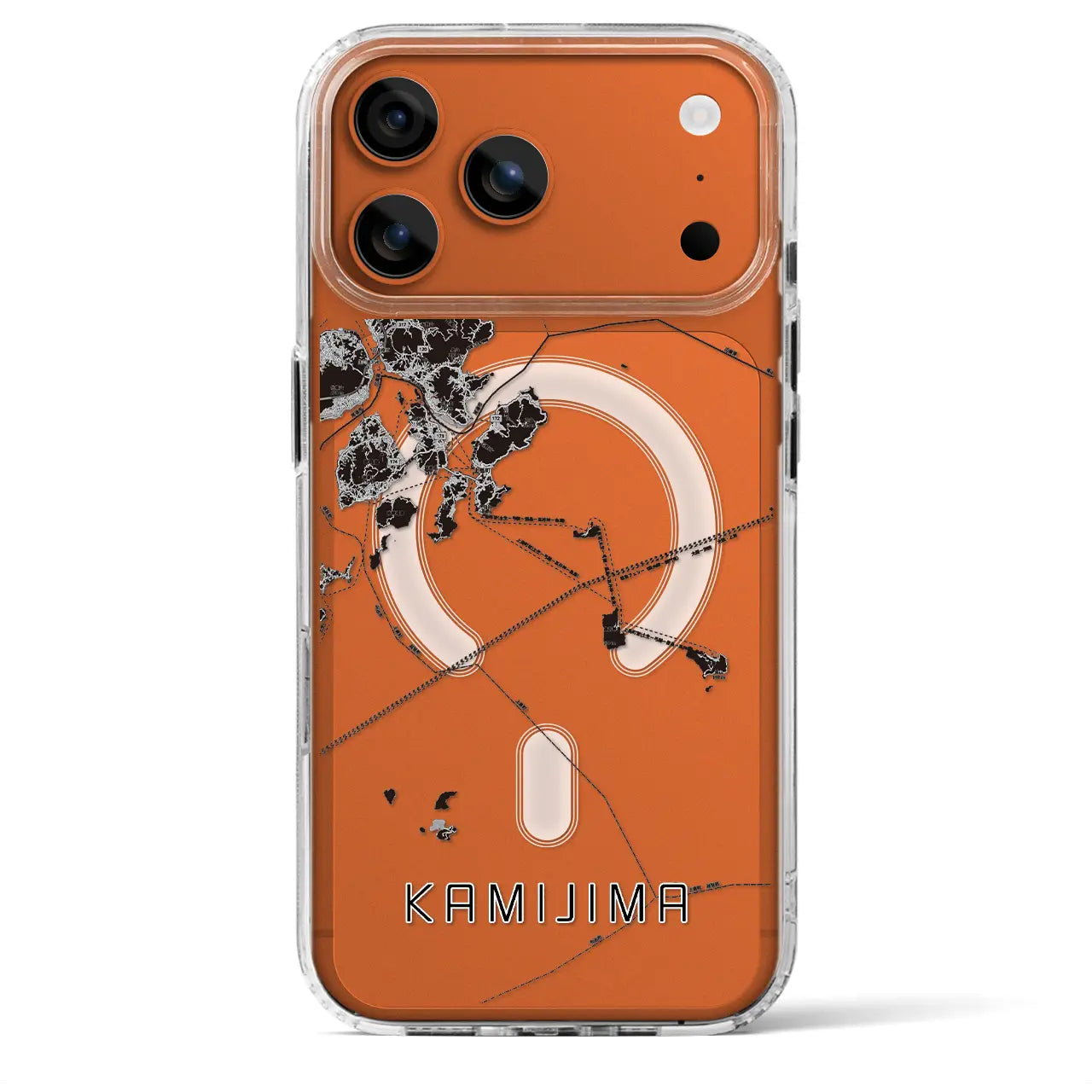 【上島（愛媛県）】地図柄iPhoneケース（MagSafeタイプ）