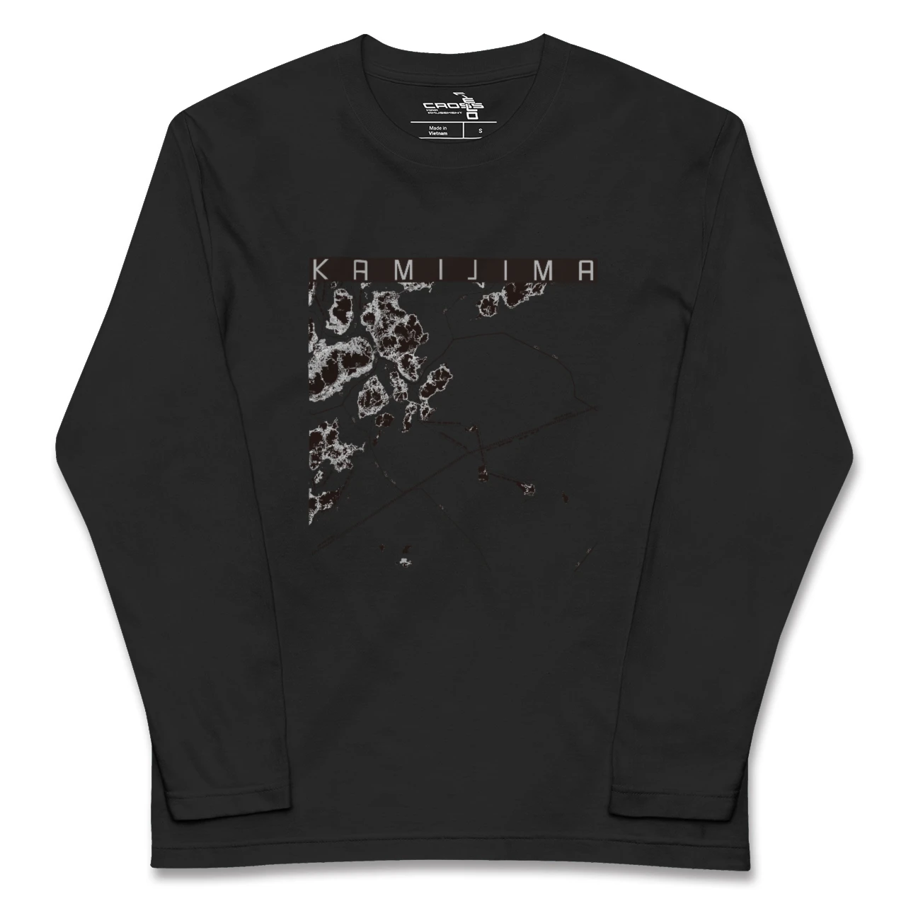 【上島（愛媛県）】地図柄ロングスリーブTシャツ