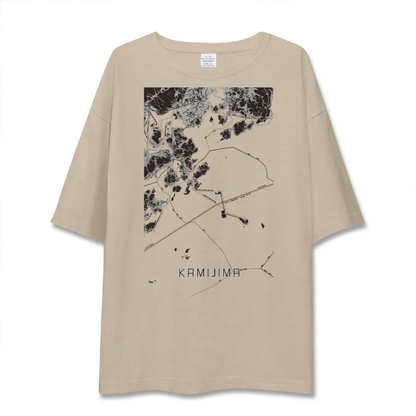 【上島（愛媛県）】地図柄ビッグシルエットTシャツ