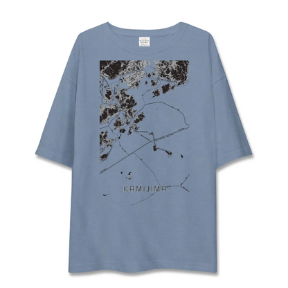 【上島（愛媛県）】地図柄ビッグシルエットTシャツ