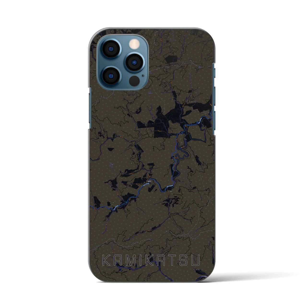 【上勝（徳島県）】地図柄iPhoneケース（バックカバータイプ）