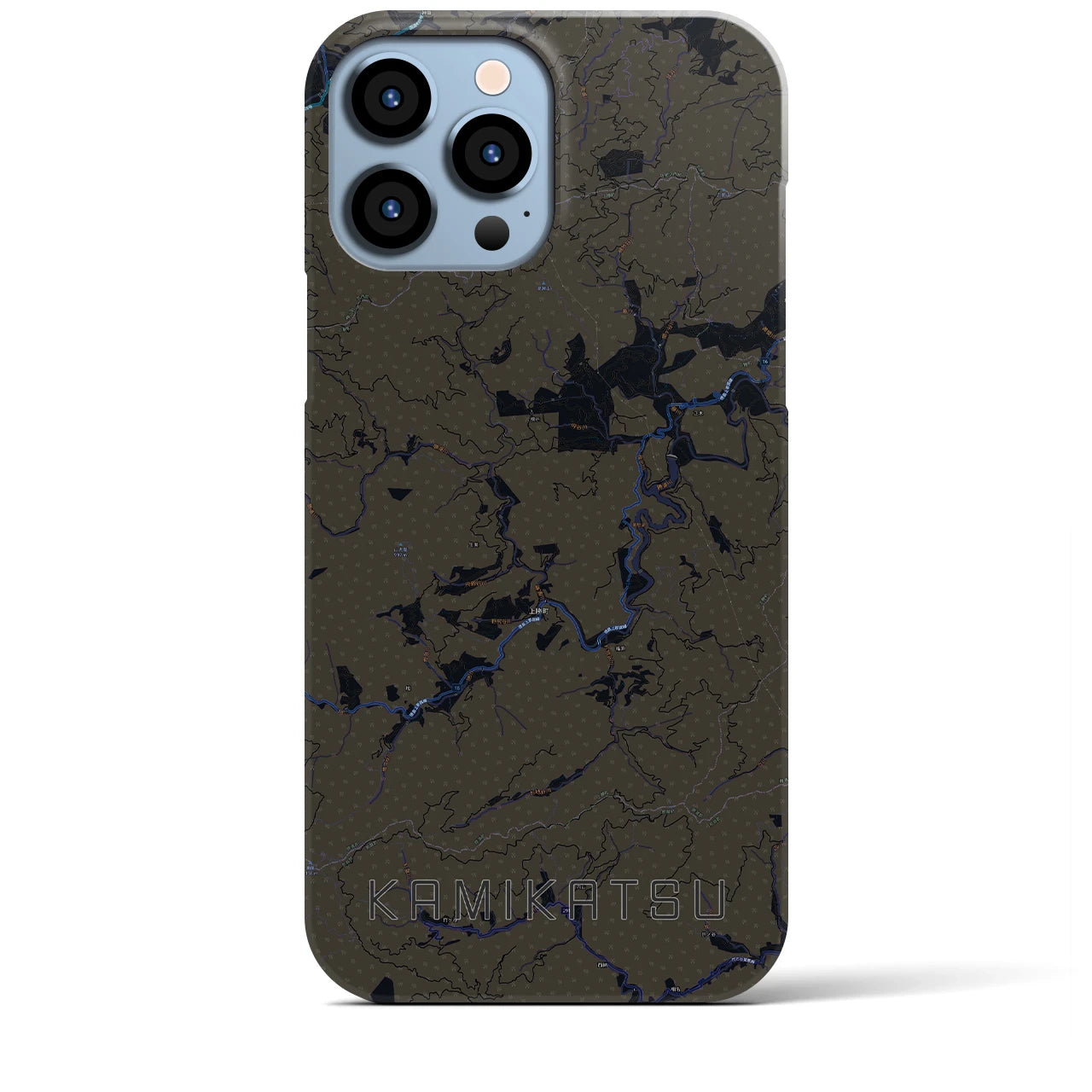 【上勝（徳島県）】地図柄iPhoneケース（バックカバータイプ）