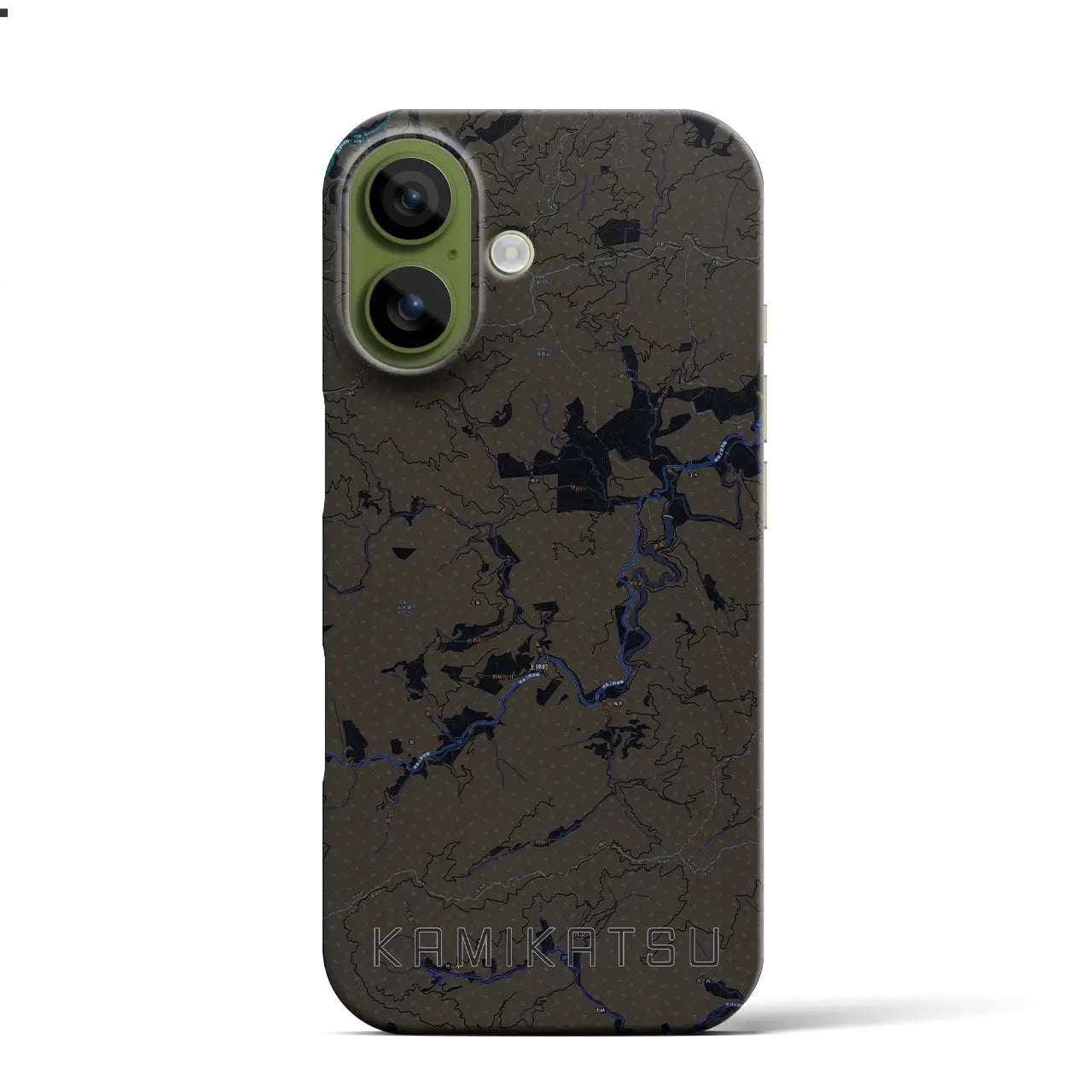 【上勝（徳島県）】地図柄iPhoneケース（バックカバータイプ）