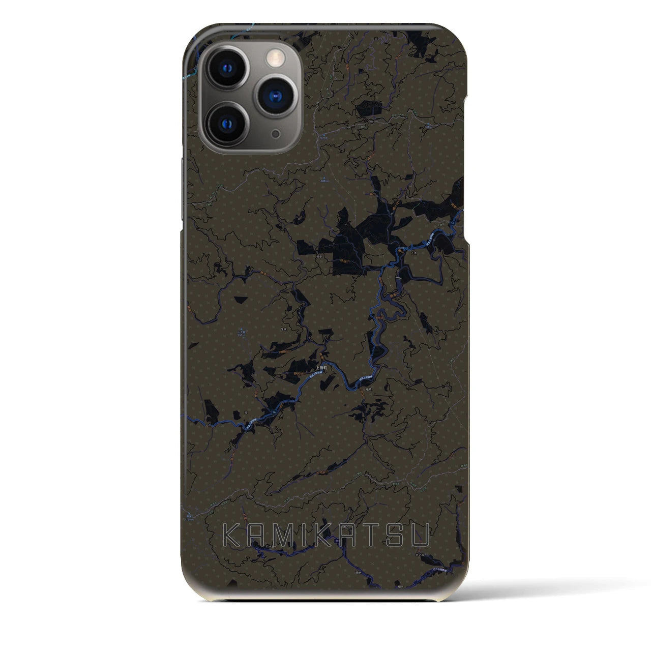 【上勝（徳島県）】地図柄iPhoneケース（バックカバータイプ）