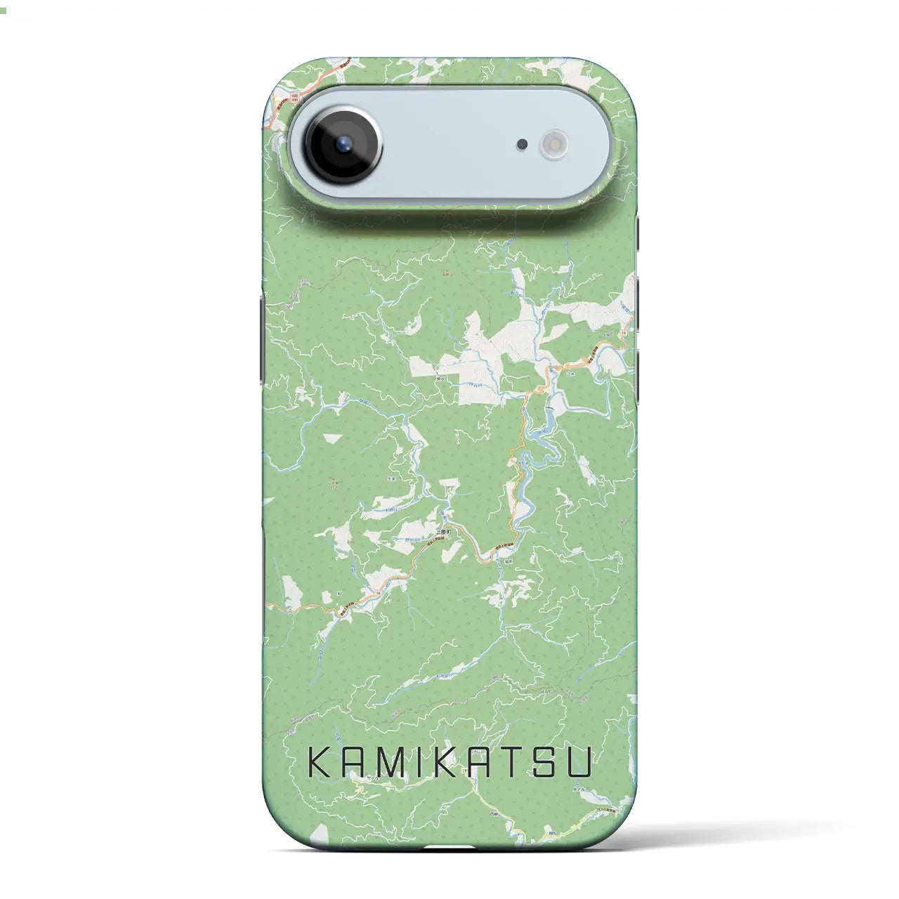 【上勝（徳島県）】地図柄iPhoneケース（バックカバータイプ）