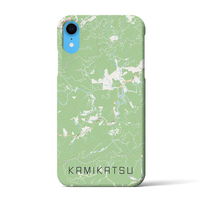 【上勝（徳島県）】地図柄iPhoneケース（バックカバータイプ）