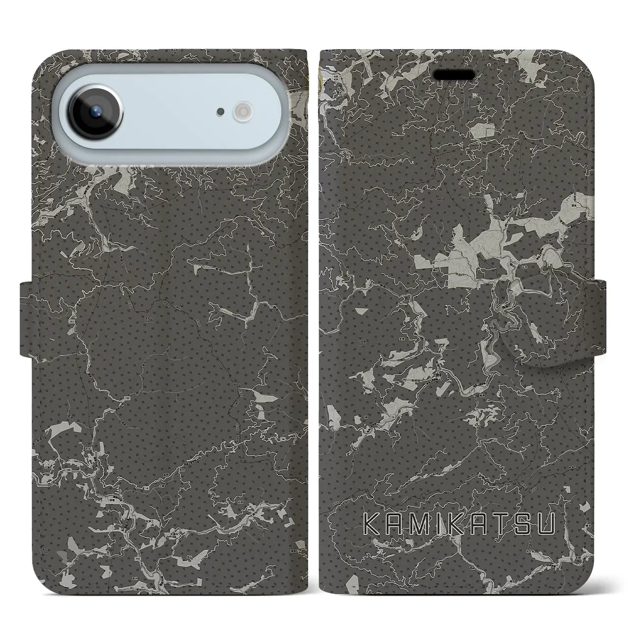 【上勝（徳島県）】地図柄iPhoneケース（手帳タイプ）