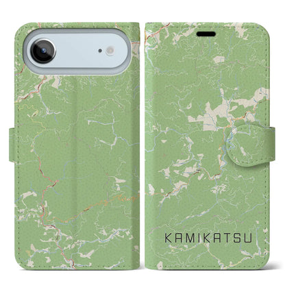 【上勝（徳島県）】地図柄iPhoneケース（手帳タイプ）