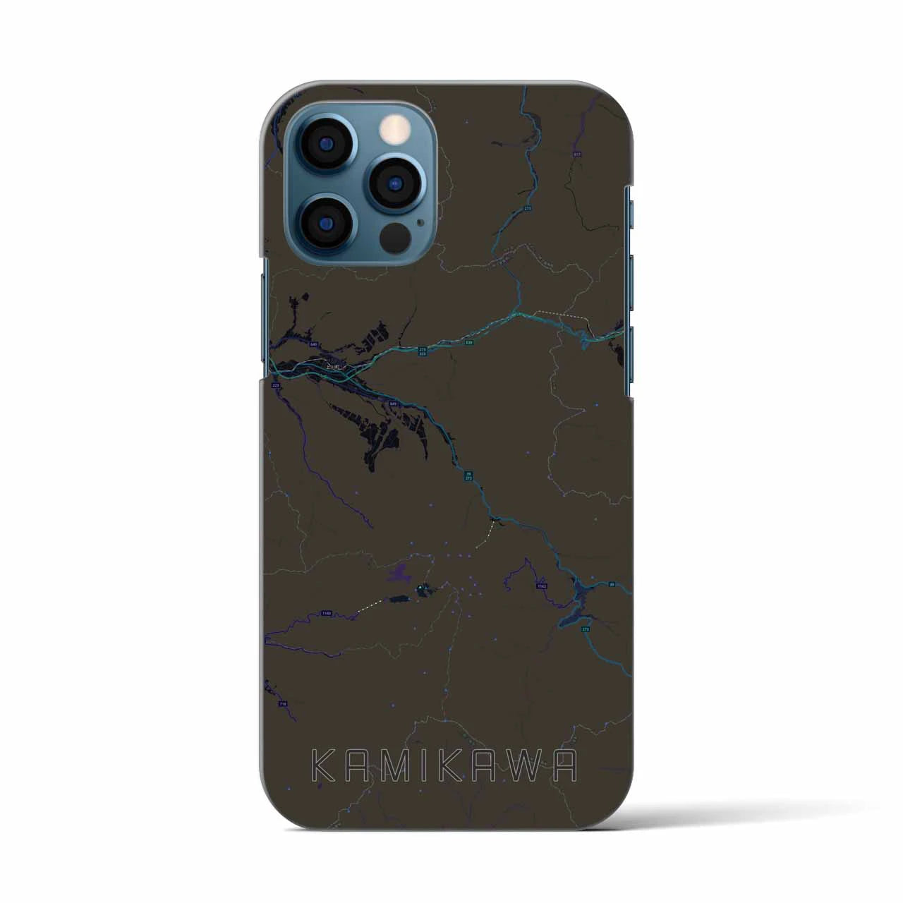 【上川（北海道）】地図柄iPhoneケース（バックカバータイプ）