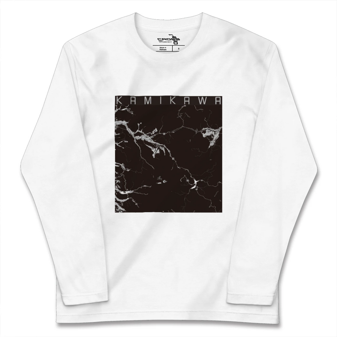 【上川(北海道)】地図柄ロングスリーブTシャツ