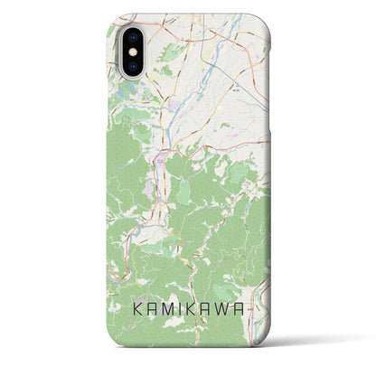 【神川（埼玉県）】地図柄iPhoneケース（バックカバータイプ）