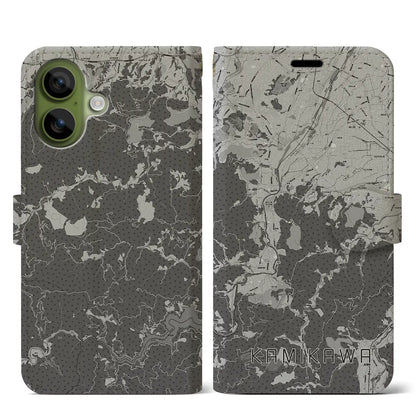 【神川（埼玉県）】地図柄iPhoneケース（手帳タイプ）